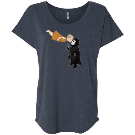 T-Shirts Vintage Navy / X-Small Evey and V Triblend Dolman Sleeve