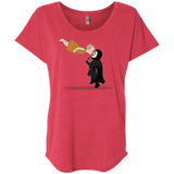 T-Shirts Vintage Red / X-Small Evey and V Triblend Dolman Sleeve