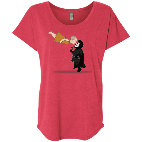 T-Shirts Vintage Red / X-Small Evey and V Triblend Dolman Sleeve