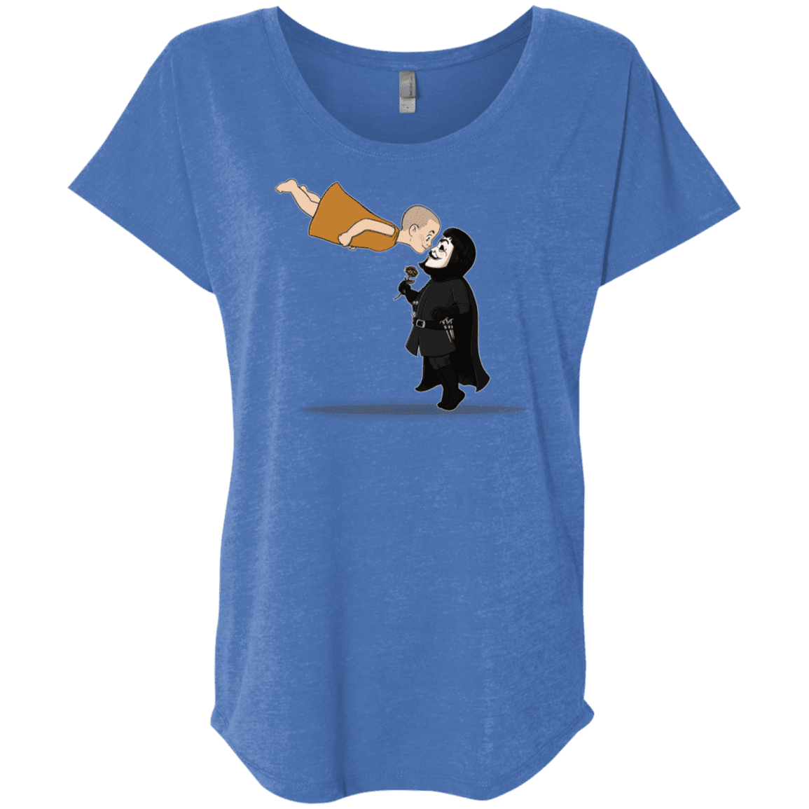 T-Shirts Vintage Royal / X-Small Evey and V Triblend Dolman Sleeve