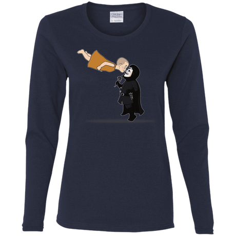 T-Shirts Navy / S Evey and V Women's Long Sleeve T-Shirt