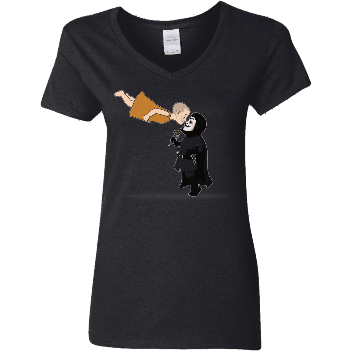 T-Shirts Black / S Evey and V Women's V-Neck T-Shirt