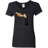 T-Shirts Black / S Evey and V Women's V-Neck T-Shirt