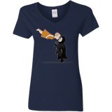 T-Shirts Navy / S Evey and V Women's V-Neck T-Shirt