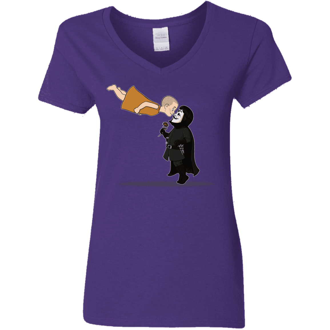 T-Shirts Purple / S Evey and V Women's V-Neck T-Shirt