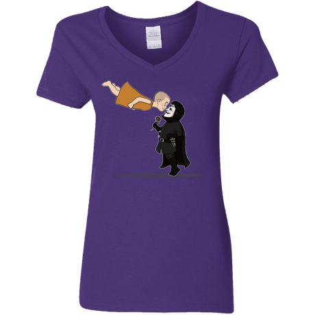 T-Shirts Purple / S Evey and V Women's V-Neck T-Shirt