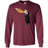 T-Shirts Maroon / YS Evey and V Youth Long Sleeve T-Shirt