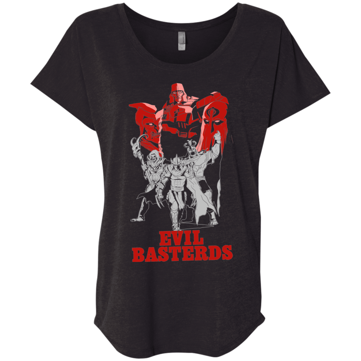 T-Shirts Vintage Black / X-Small Evil Bastards Triblend Dolman Sleeve