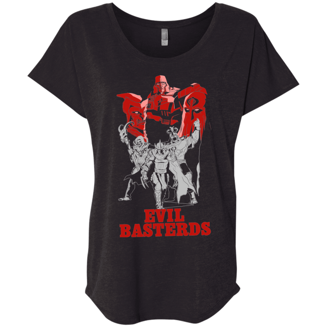T-Shirts Vintage Black / X-Small Evil Bastards Triblend Dolman Sleeve