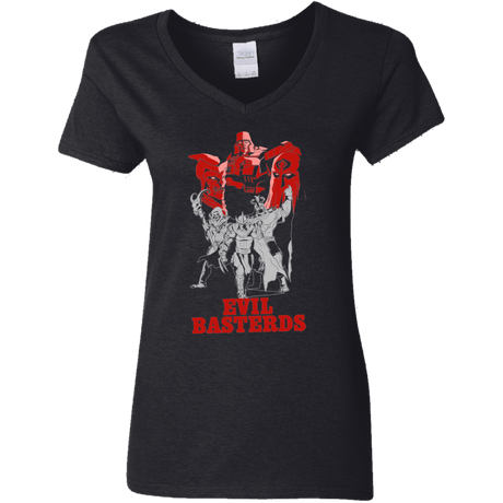 T-Shirts Black / S Evil Bastards Women's V-Neck T-Shirt