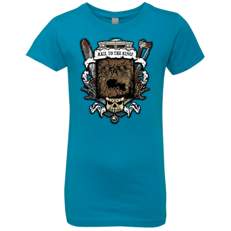 T-Shirts Turquoise / YXS Evil Crest Girls Premium T-Shirt