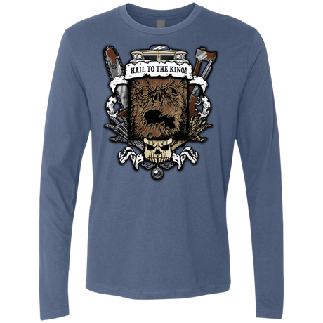 T-Shirts Indigo / Small Evil Crest Men's Premium Long Sleeve