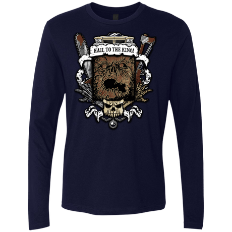 T-Shirts Midnight Navy / Small Evil Crest Men's Premium Long Sleeve