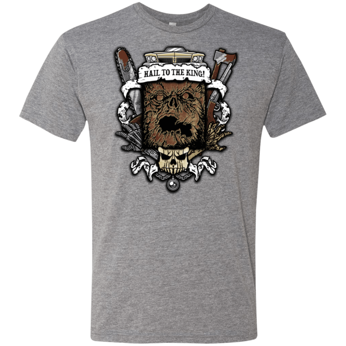 T-Shirts Premium Heather / Small Evil Crest Men's Triblend T-Shirt