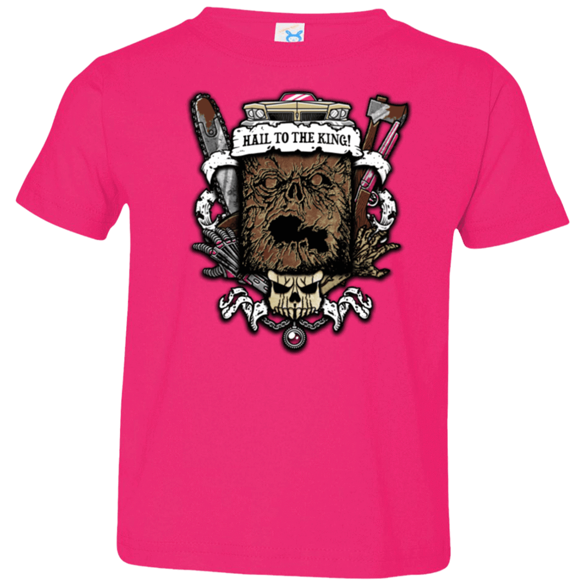 T-Shirts Hot Pink / 2T Evil Crest Toddler Premium T-Shirt