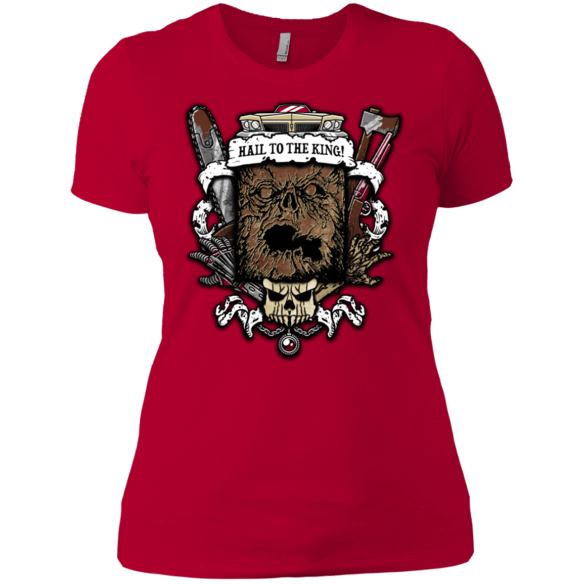 T-Shirts Red / X-Small Evil Crest Women's Premium T-Shirt