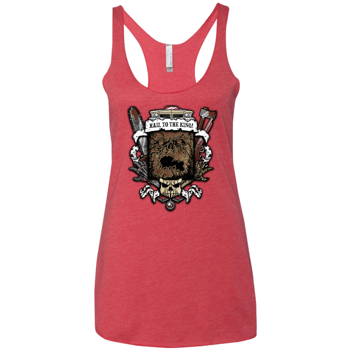 T-Shirts Vintage Red / X-Small Evil Crest Women's Triblend Racerback Tank