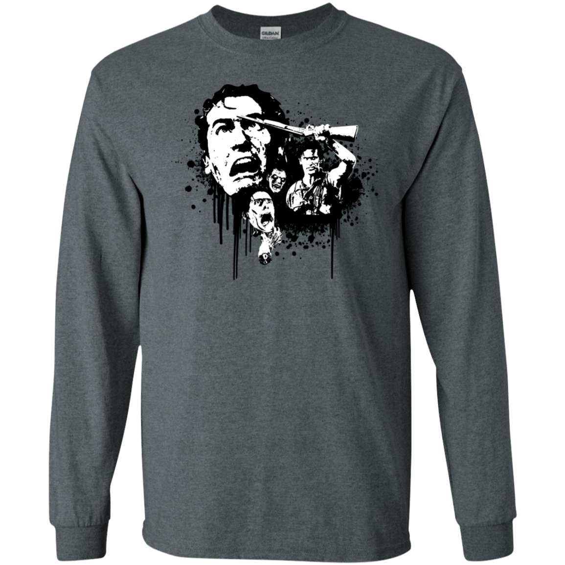 T-Shirts Dark Heather / S Evil Dead Legend Men's Long Sleeve T-Shirt
