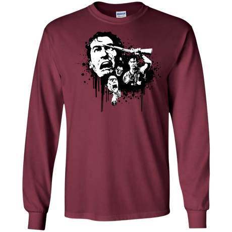 T-Shirts Maroon / S Evil Dead Legend Men's Long Sleeve T-Shirt