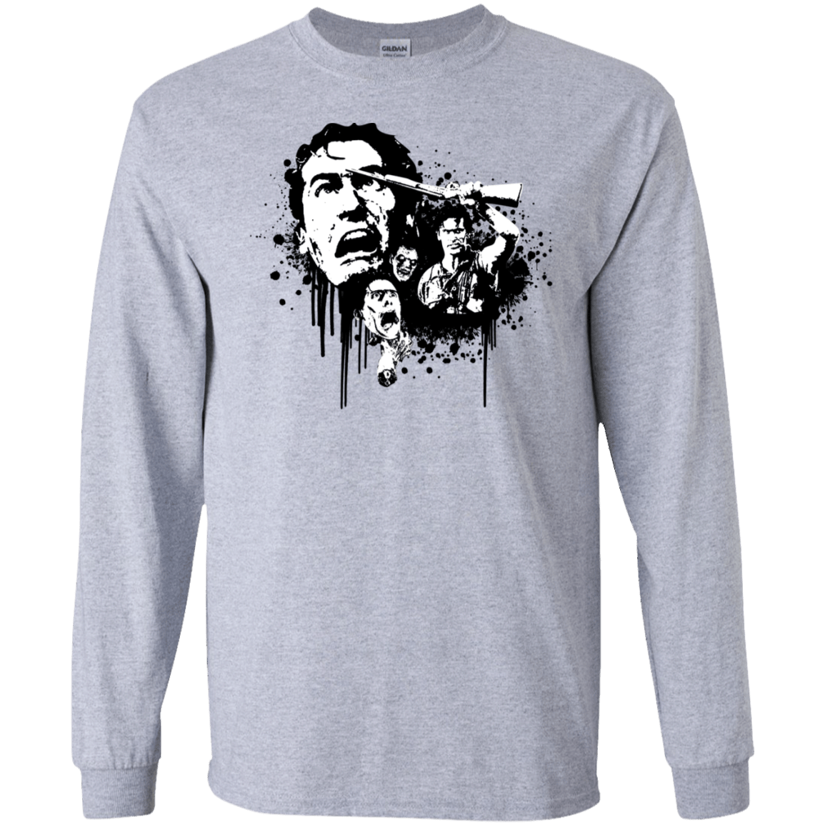T-Shirts Sport Grey / S Evil Dead Legend Men's Long Sleeve T-Shirt