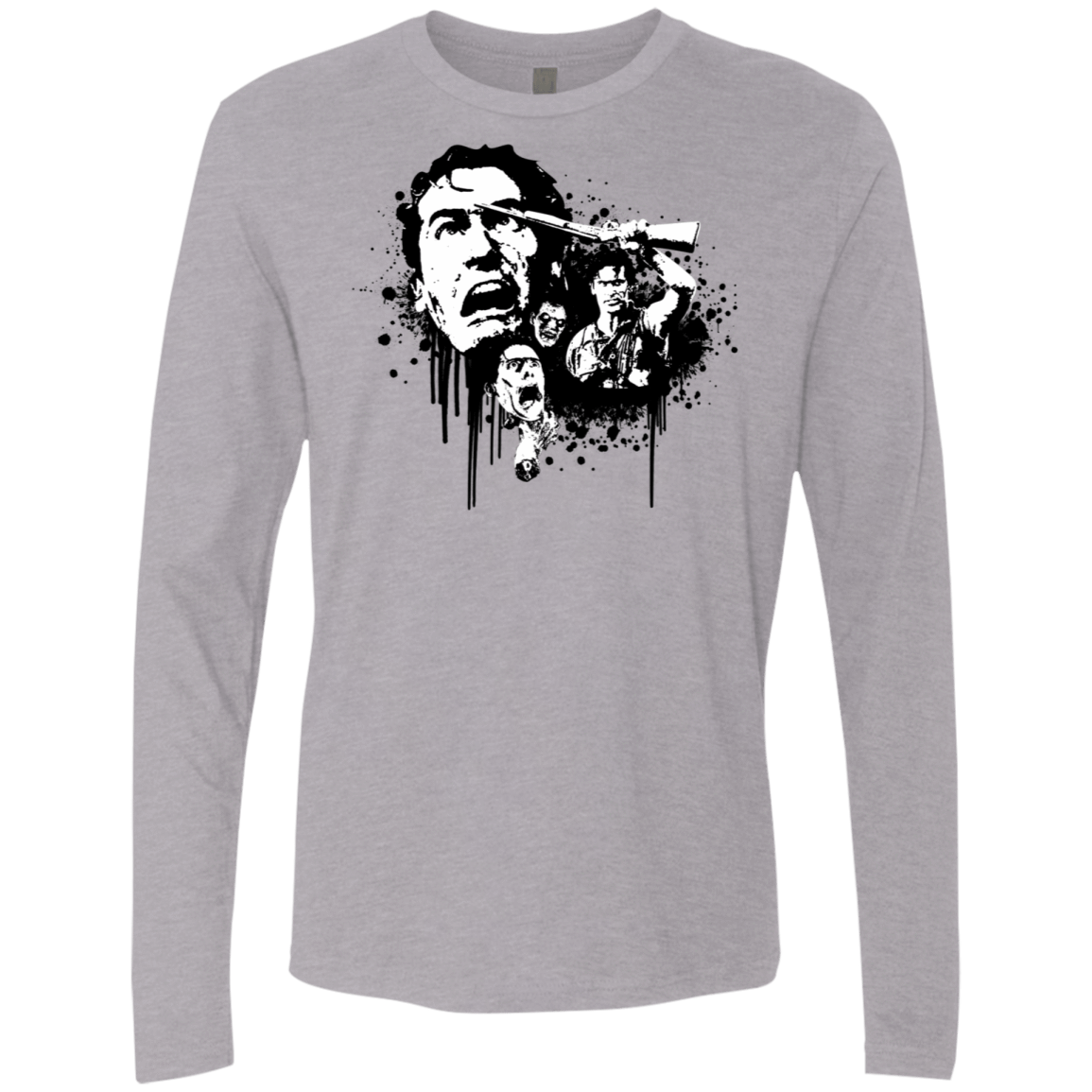 T-Shirts Heather Grey / S Evil Dead Legend Men's Premium Long Sleeve