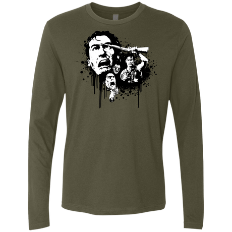 T-Shirts Military Green / S Evil Dead Legend Men's Premium Long Sleeve