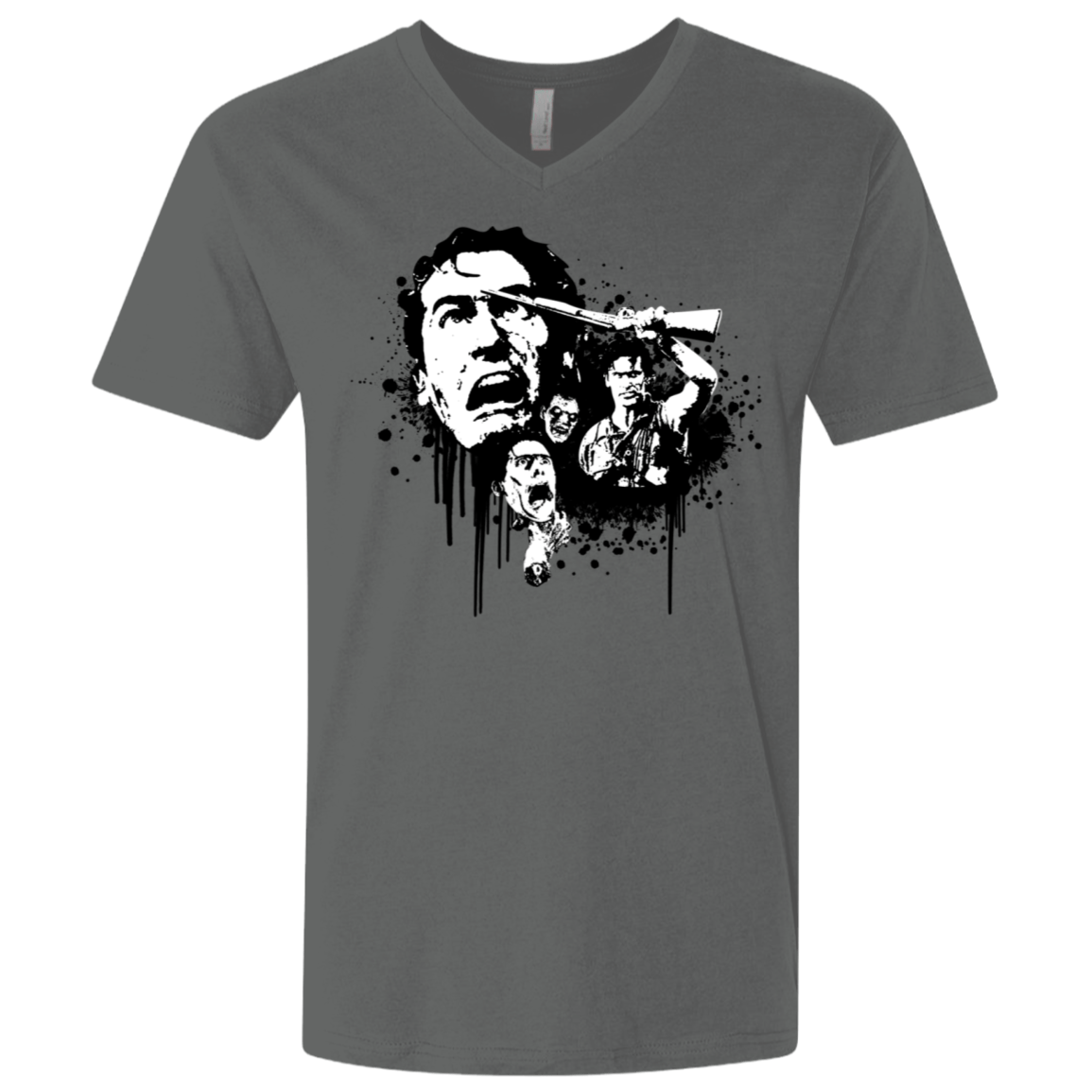 T-Shirts Heavy Metal / X-Small Evil Dead Legend Men's Premium V-Neck