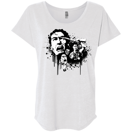 T-Shirts Heather White / X-Small Evil Dead Legend Triblend Dolman Sleeve