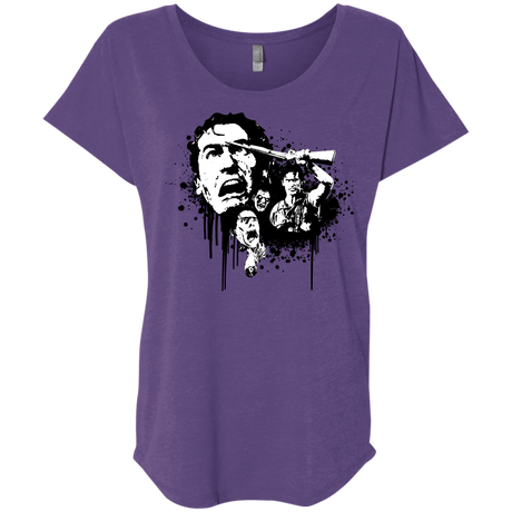 T-Shirts Purple Rush / X-Small Evil Dead Legend Triblend Dolman Sleeve