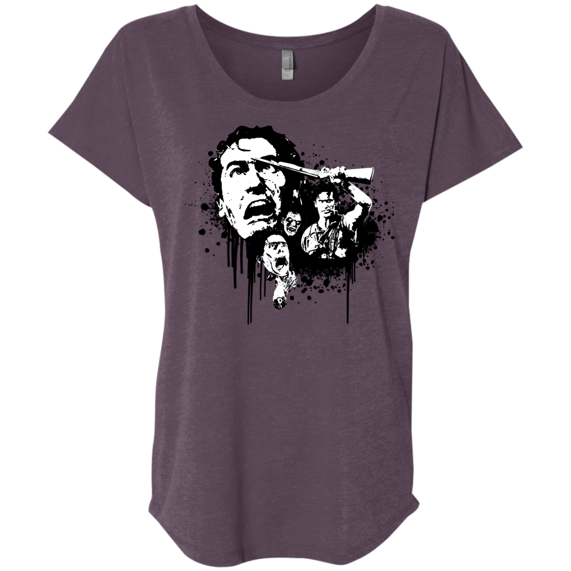 T-Shirts Vintage Purple / X-Small Evil Dead Legend Triblend Dolman Sleeve