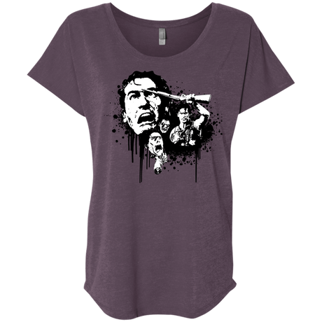 T-Shirts Vintage Purple / X-Small Evil Dead Legend Triblend Dolman Sleeve
