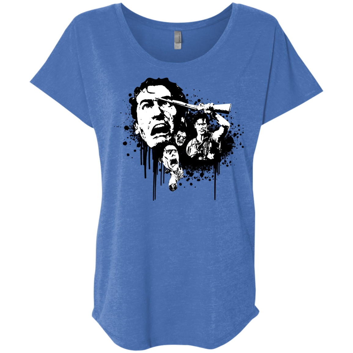 T-Shirts Vintage Royal / X-Small Evil Dead Legend Triblend Dolman Sleeve