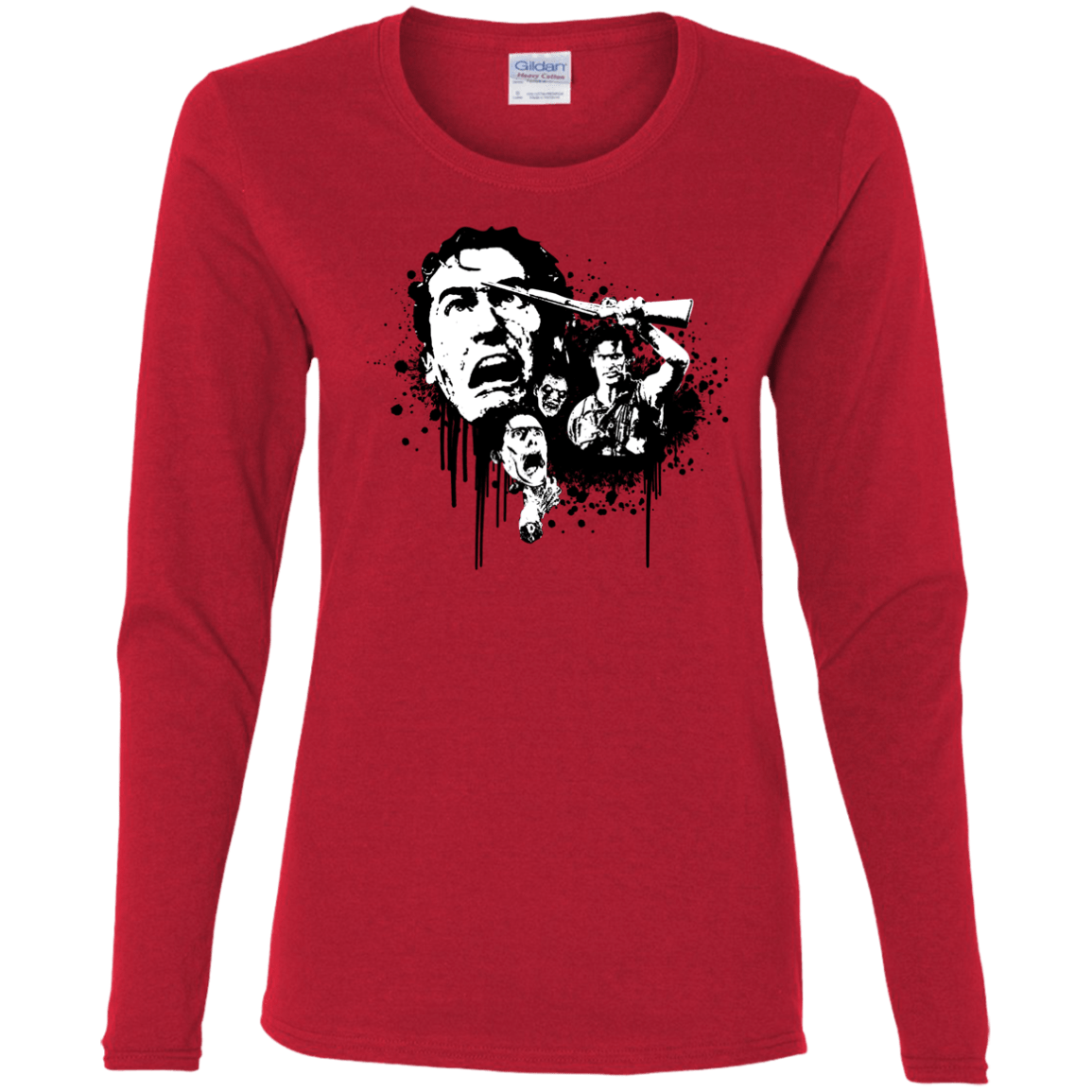 T-Shirts Red / S Evil Dead Legend Women's Long Sleeve T-Shirt