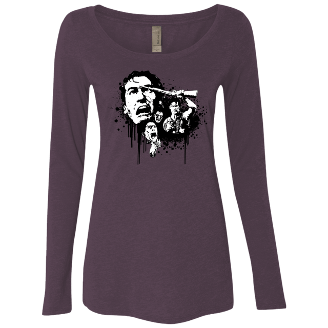 T-Shirts Vintage Purple / S Evil Dead Legend Women's Triblend Long Sleeve Shirt