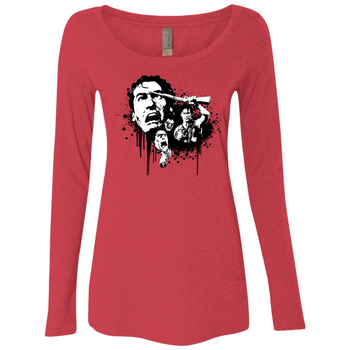 T-Shirts Vintage Red / S Evil Dead Legend Women's Triblend Long Sleeve Shirt