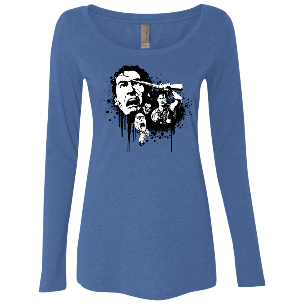 T-Shirts Vintage Royal / S Evil Dead Legend Women's Triblend Long Sleeve Shirt