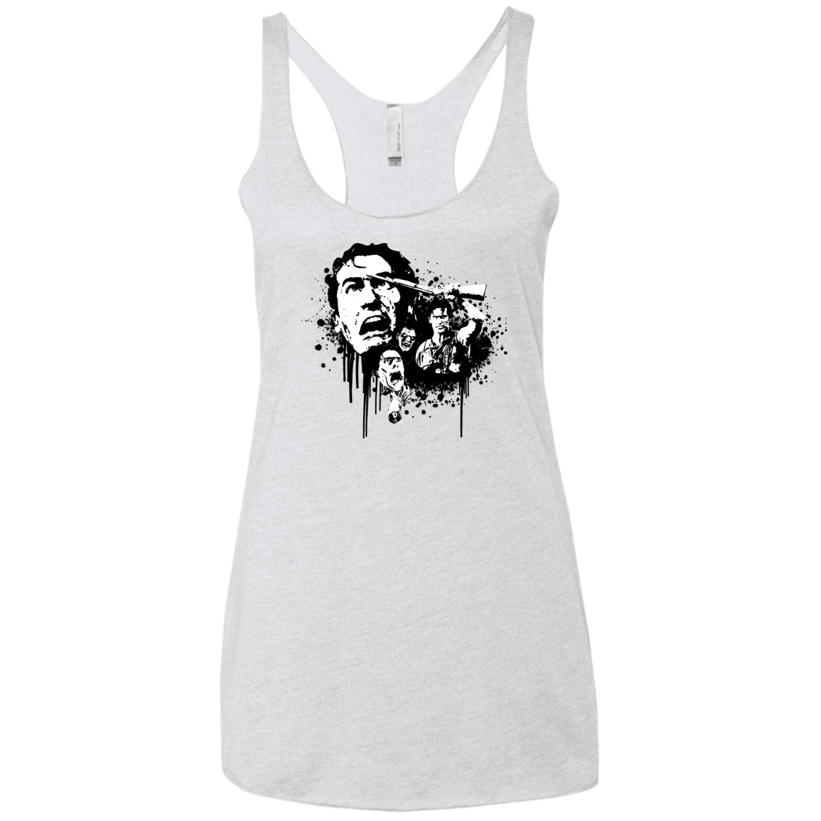 T-Shirts Heather White / X-Small Evil Dead Legend Women's Triblend Racerback Tank