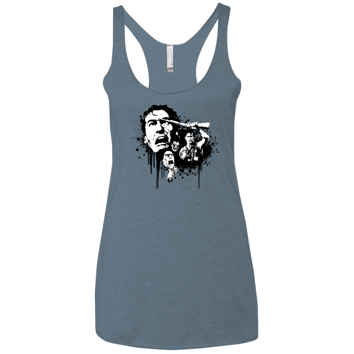 T-Shirts Indigo / X-Small Evil Dead Legend Women's Triblend Racerback Tank