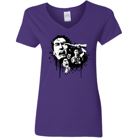 T-Shirts Purple / S Evil Dead Legend Women's V-Neck T-Shirt