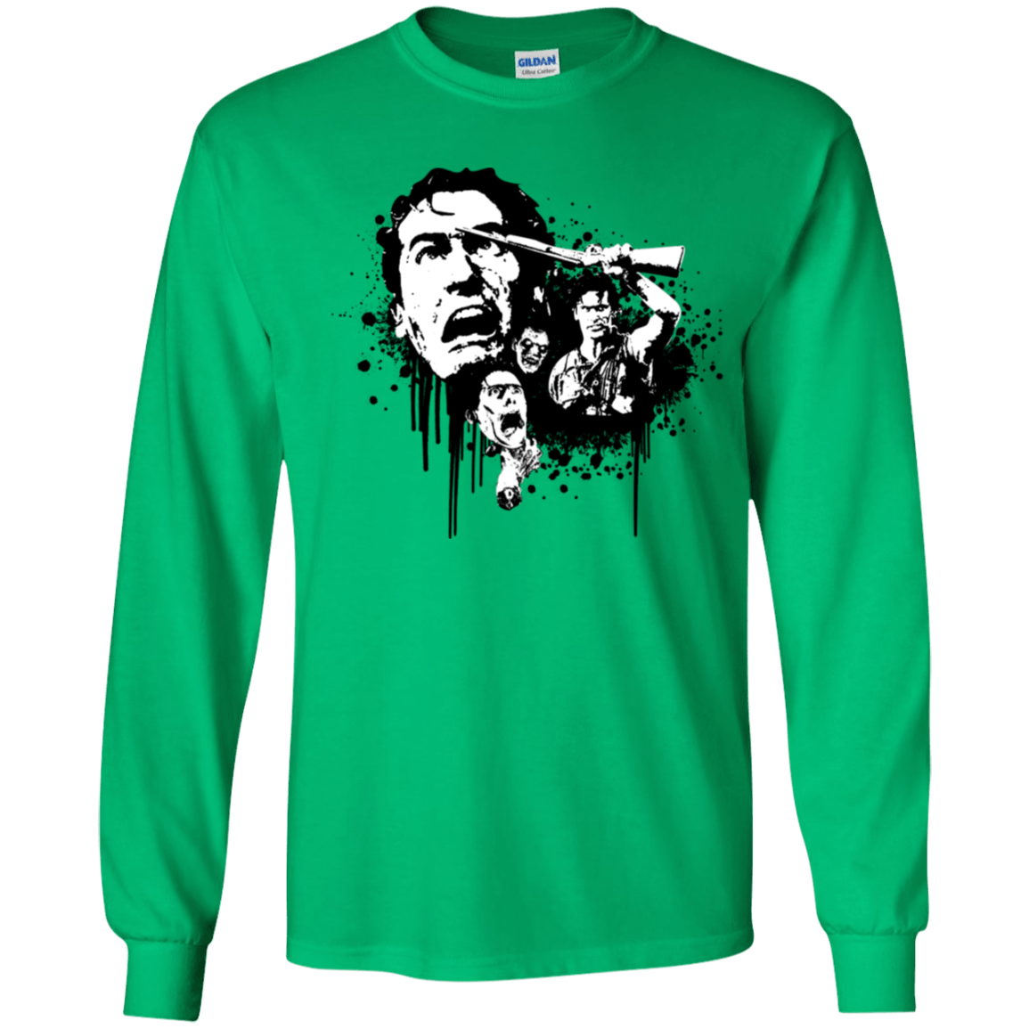T-Shirts Irish Green / YS Evil Dead Legend Youth Long Sleeve T-Shirt