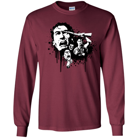 T-Shirts Maroon / YS Evil Dead Legend Youth Long Sleeve T-Shirt