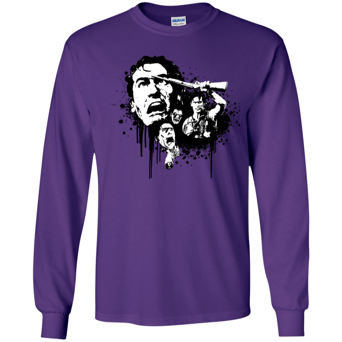 T-Shirts Purple / YS Evil Dead Legend Youth Long Sleeve T-Shirt