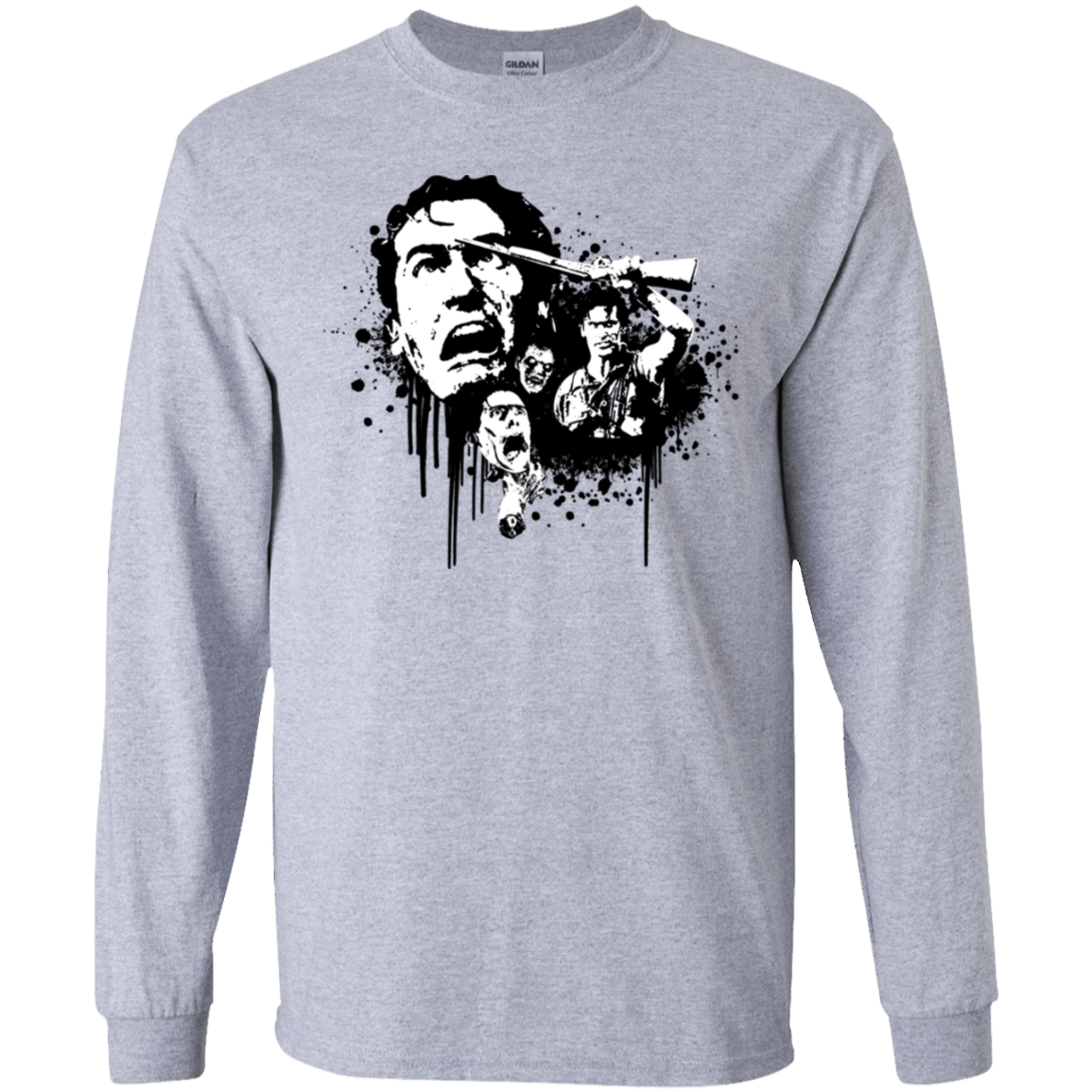 T-Shirts Sport Grey / YS Evil Dead Legend Youth Long Sleeve T-Shirt