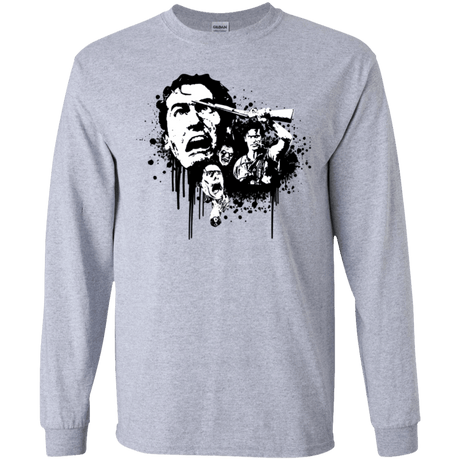 T-Shirts Sport Grey / YS Evil Dead Legend Youth Long Sleeve T-Shirt
