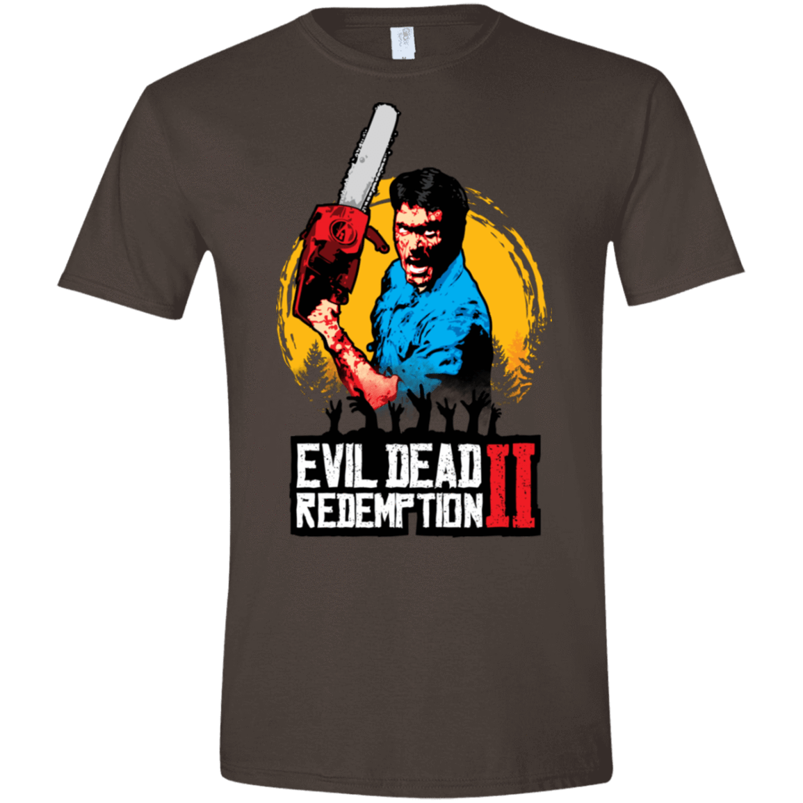 T-Shirts Dark Chocolate / S Evil Dead Redemption II Men's Semi-Fitted Softstyle
