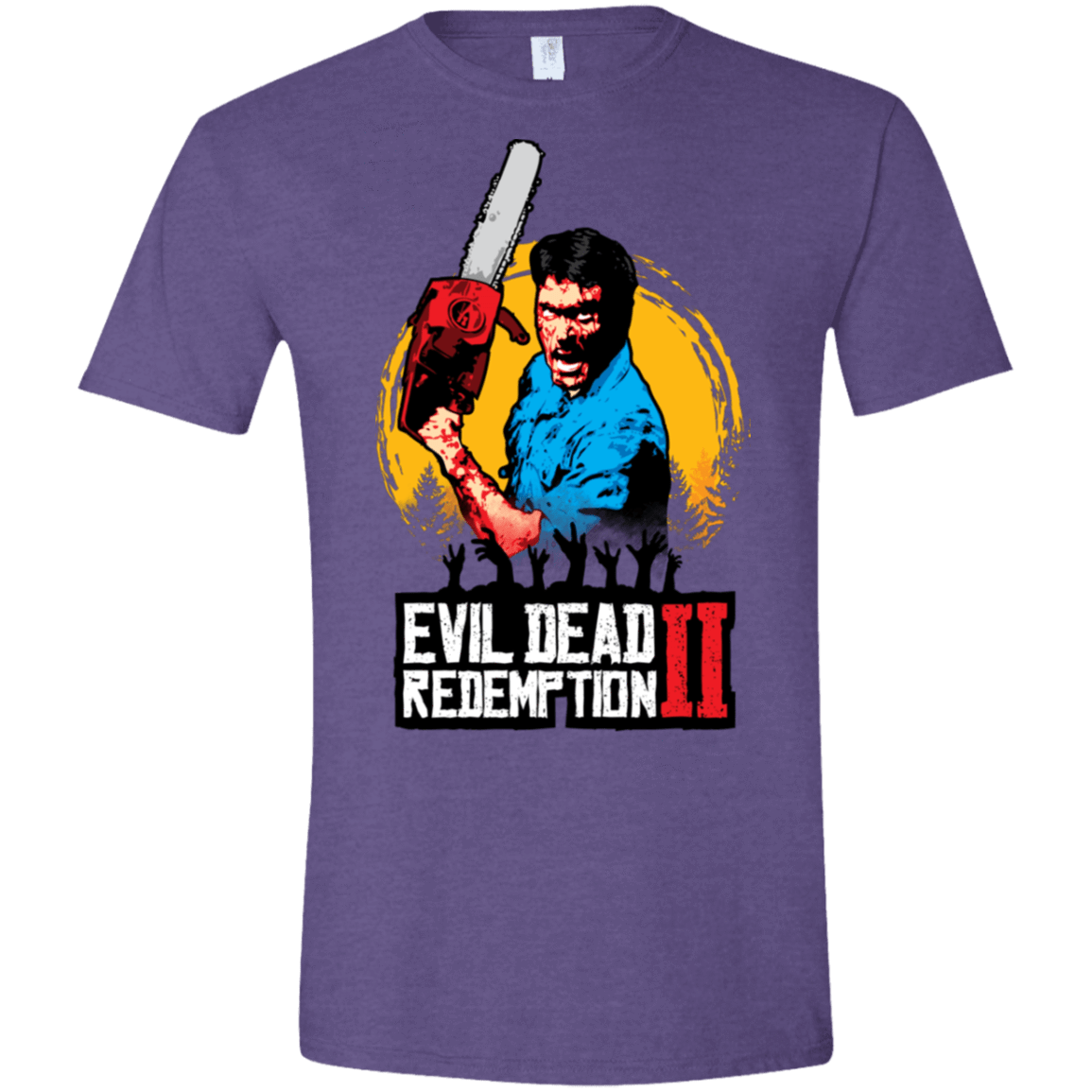 T-Shirts Heather Purple / S Evil Dead Redemption II Men's Semi-Fitted Softstyle