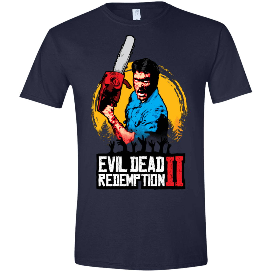 T-Shirts Navy / X-Small Evil Dead Redemption II Men's Semi-Fitted Softstyle