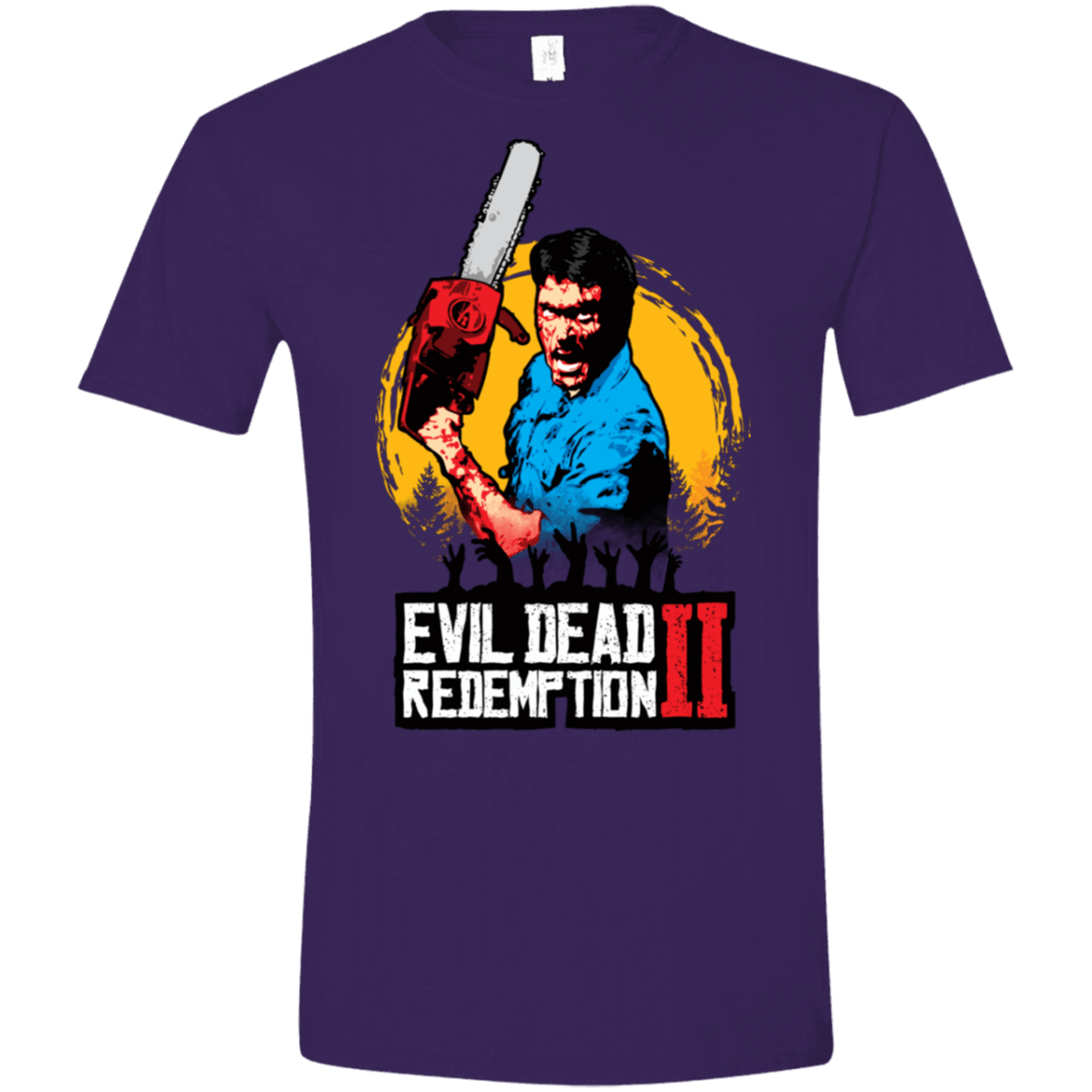 T-Shirts Purple / S Evil Dead Redemption II Men's Semi-Fitted Softstyle