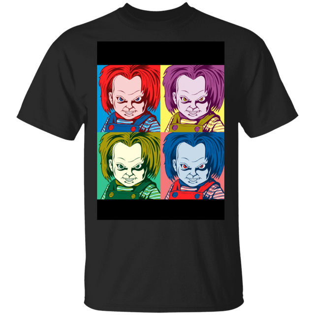 T-Shirts Black / S Evil Doll Pop Displate T-Shirt