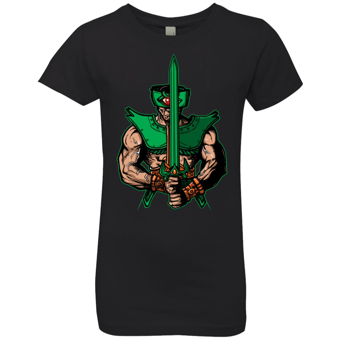 T-Shirts Black / YXS Evil Eye Girls Premium T-Shirt